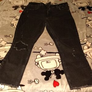 Abercrombie & Fitch Charcoal High-Rise Jeans